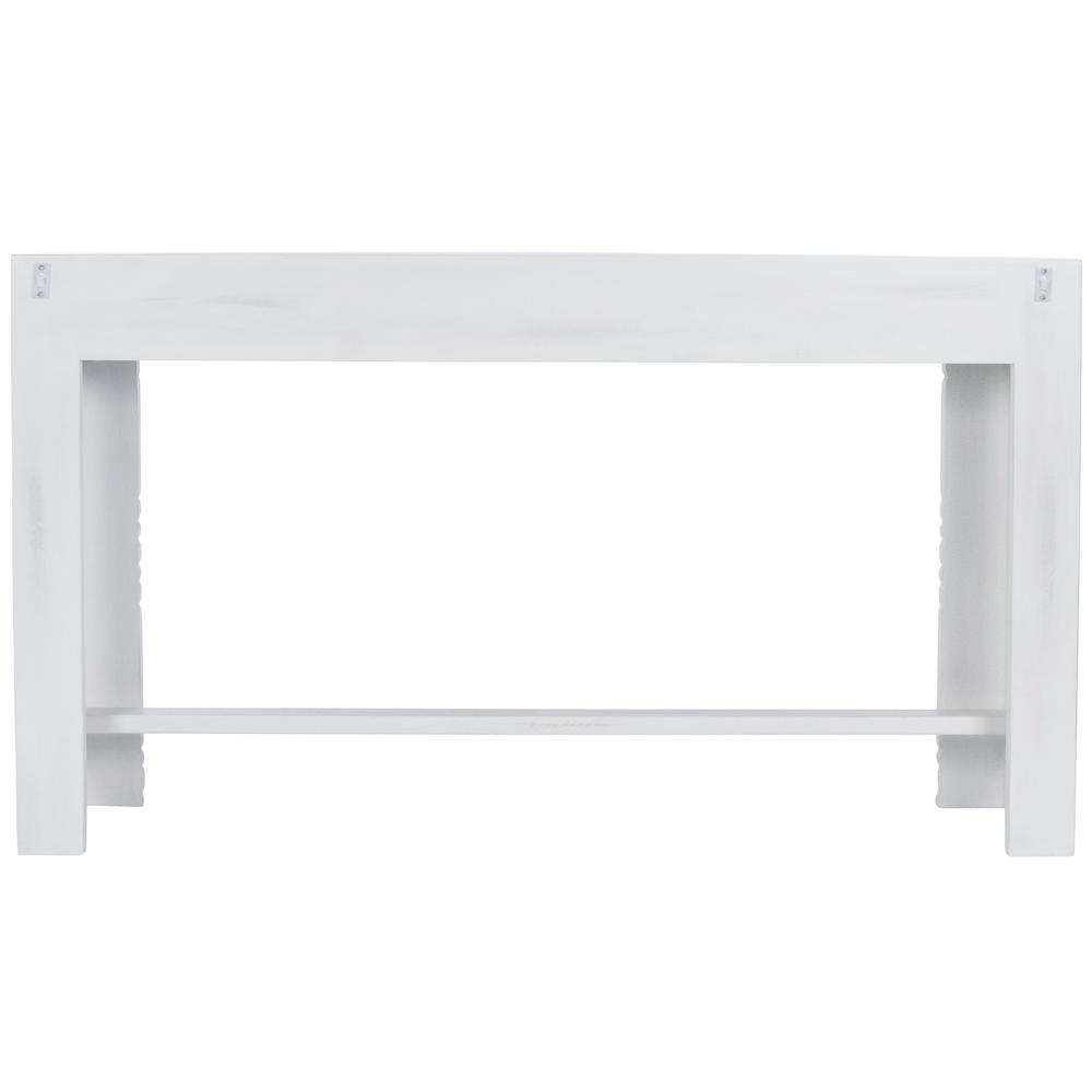 Janta Rectangular Console Table, White