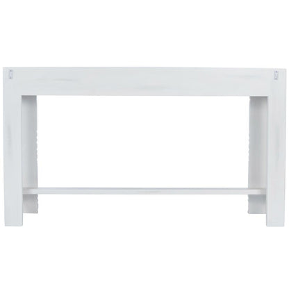Janta Rectangular Console Table, White