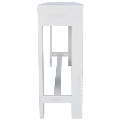 Janta Rectangular Console Table, White