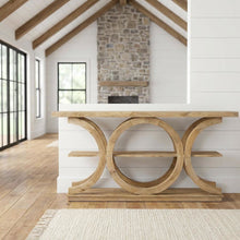 Three-Tiered Rustic Console Table, Modern Wood Accent Entryway Sofa Table