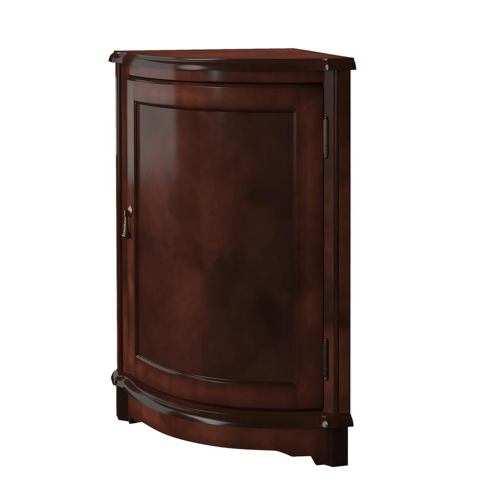 Durham Corner Cabinet, Dark Brown