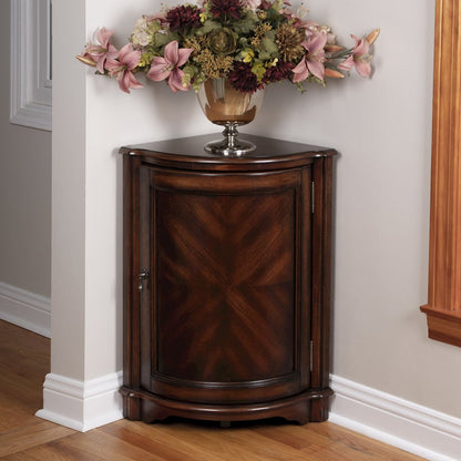 Durham Corner Cabinet, Dark Brown