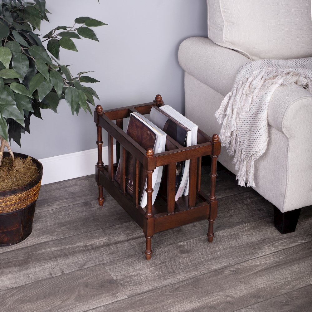 Holden Magazine Basket, Medium Brown