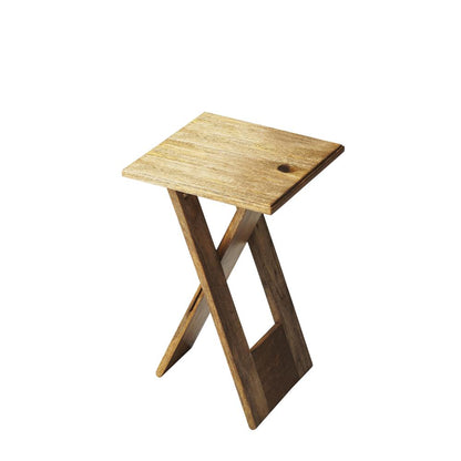 Hammond Folding Side Table, Natural