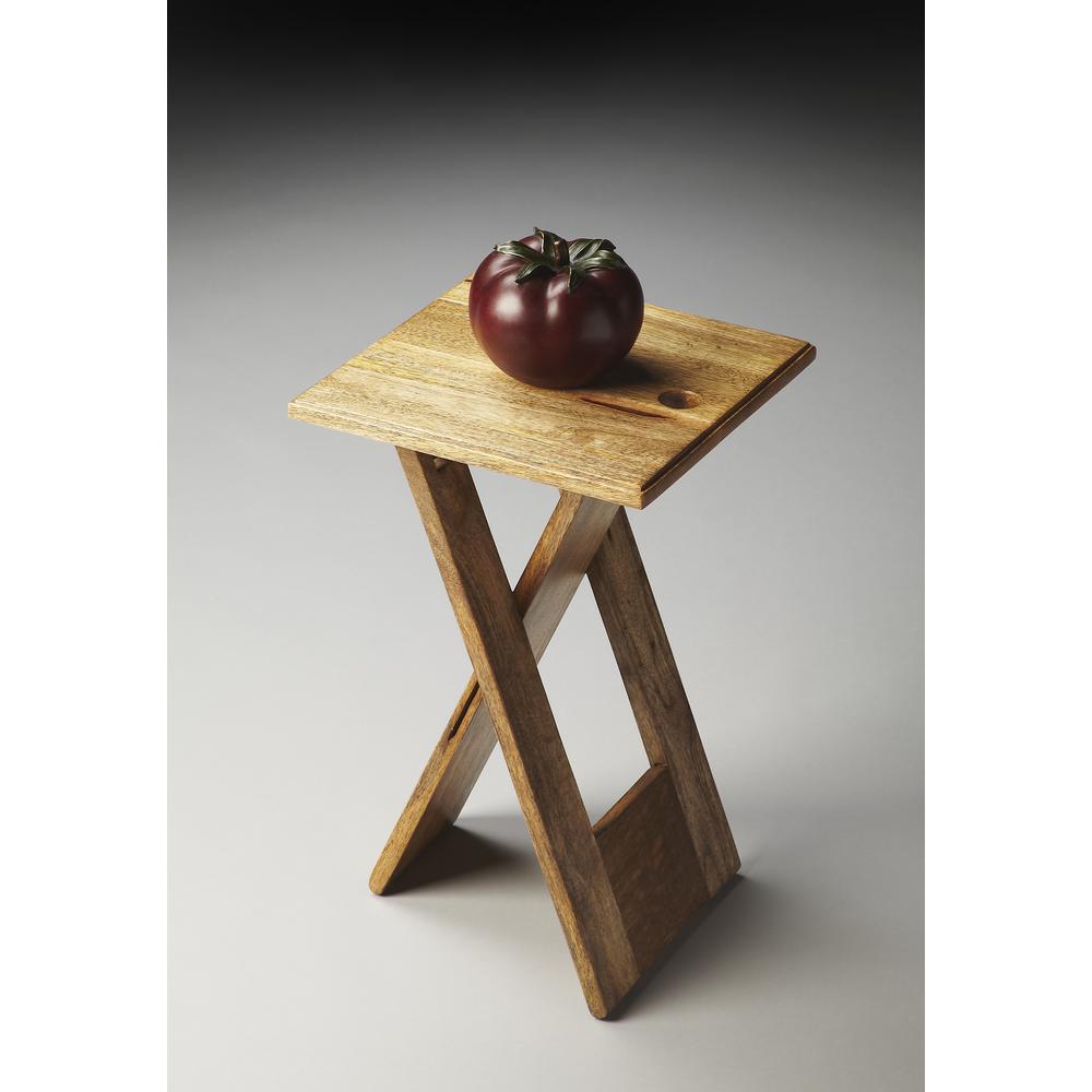 Hammond Folding Side Table, Natural