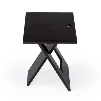 Hammond Folding Side Table, Dark Brown