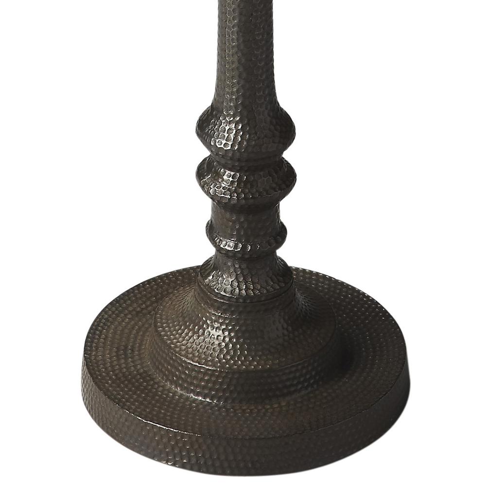 Tanya Metal Pedestal Side Table, Bronze