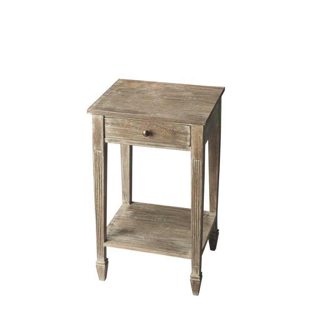 Bixby Rectangular Side Table, Gray