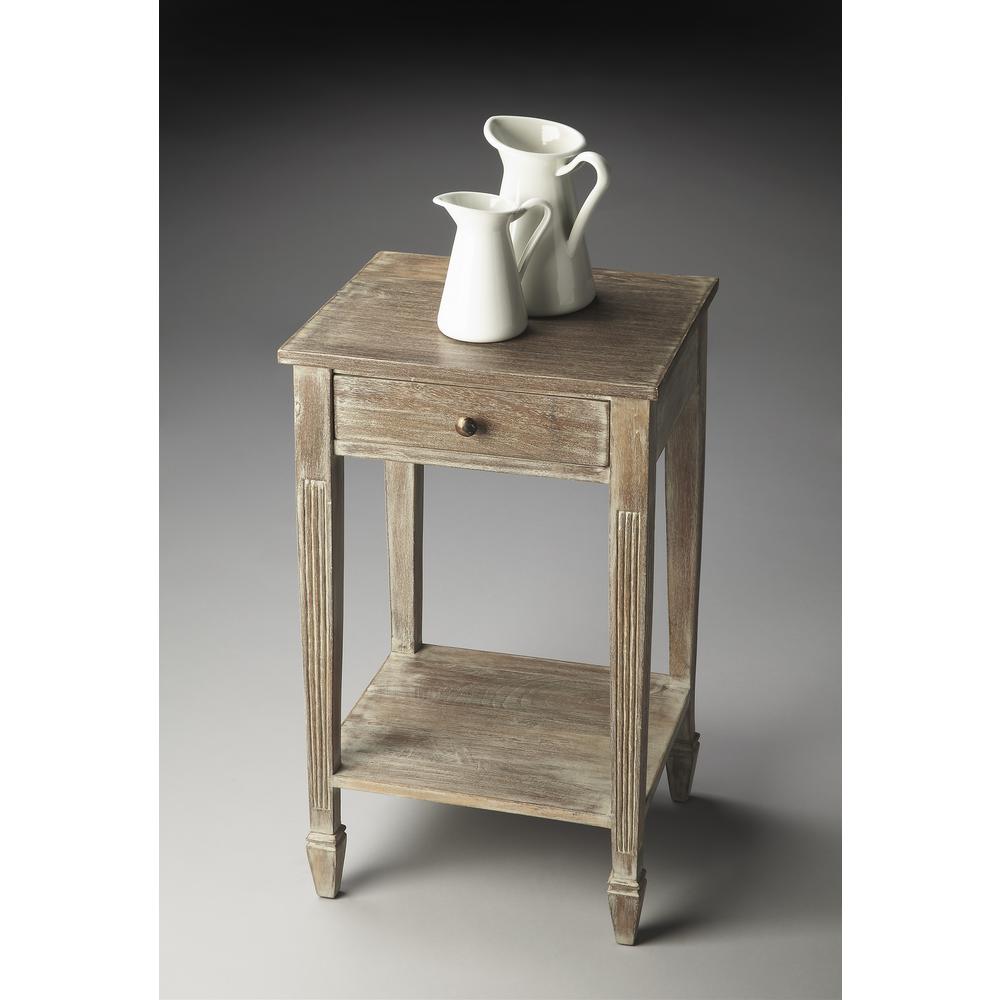 Bixby Rectangular Side Table, Gray