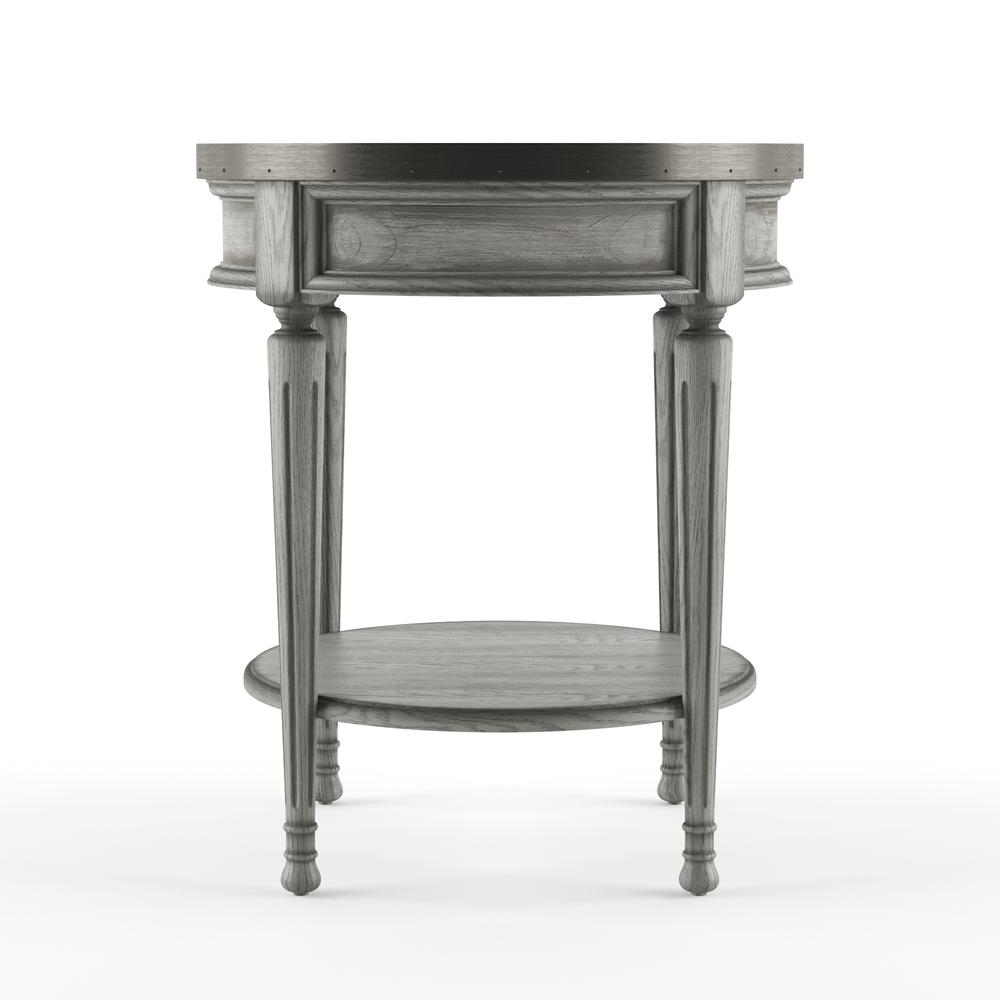 Sampson Side Table with Storage, Gray
