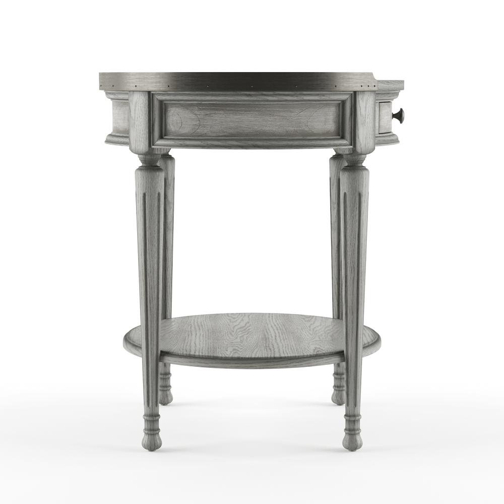 Sampson Side Table with Storage, Gray