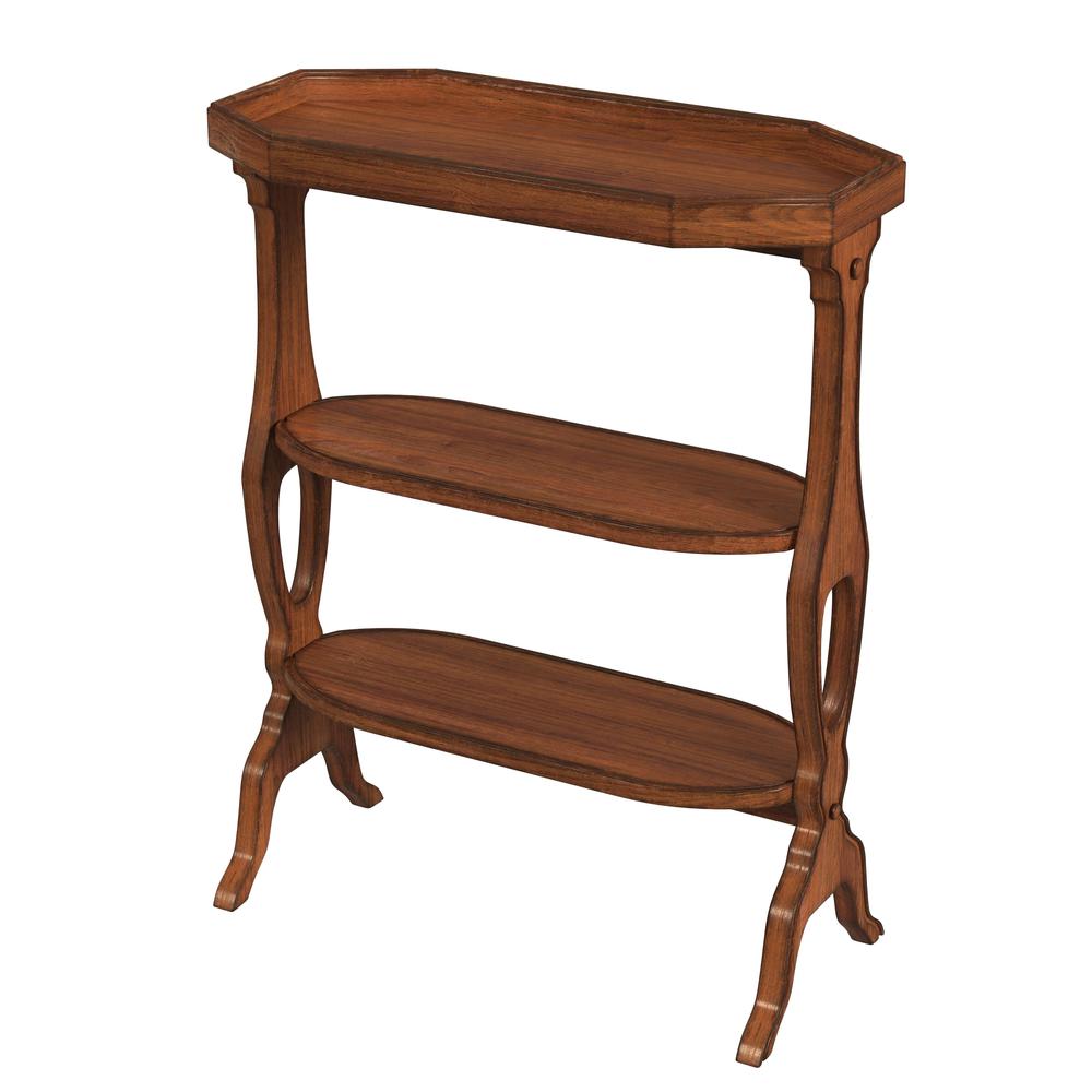 Hadley Side Table, Medium Brown