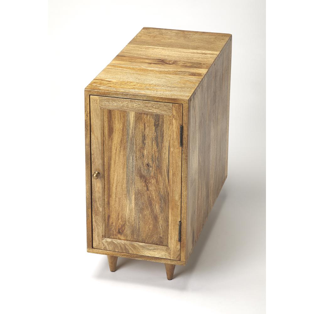 Conrad Modern End Table, Light Brown