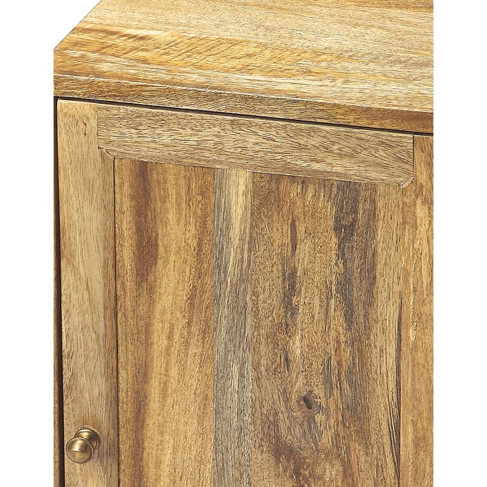 Conrad Modern End Table, Light Brown