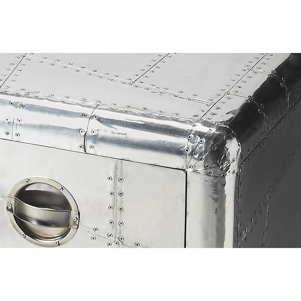 Midway Aviator Side Table, Silver