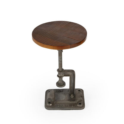 Adjustable Multicolor Pedestal Side Table for Drinks and Cocktails