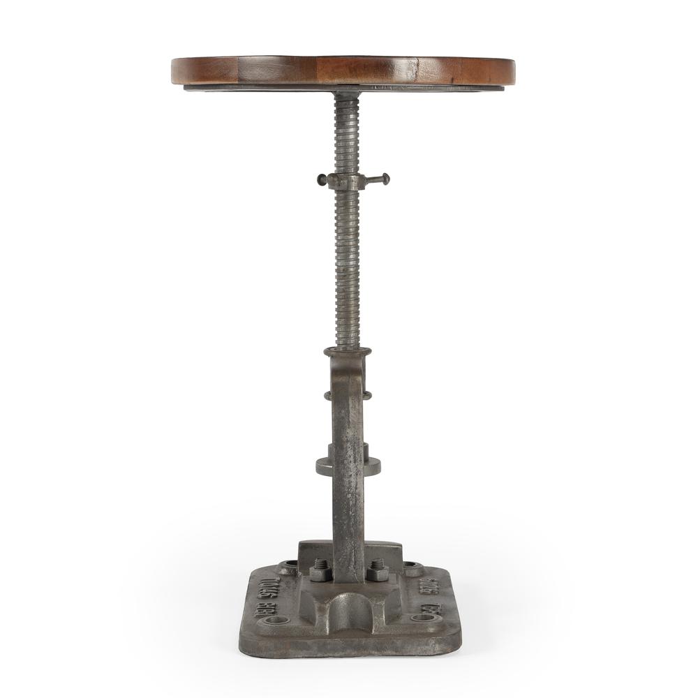 Adjustable Multicolor Pedestal Side Table for Drinks and Cocktails