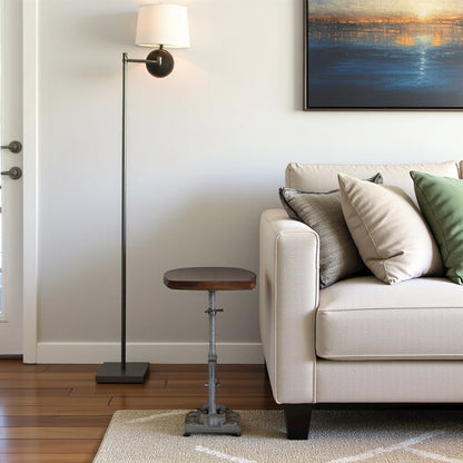Adjustable Multicolor Pedestal Side Table for Drinks and Cocktails