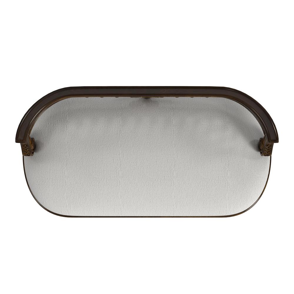 Hathaway 37" Upholstered Bench, Medium Brown