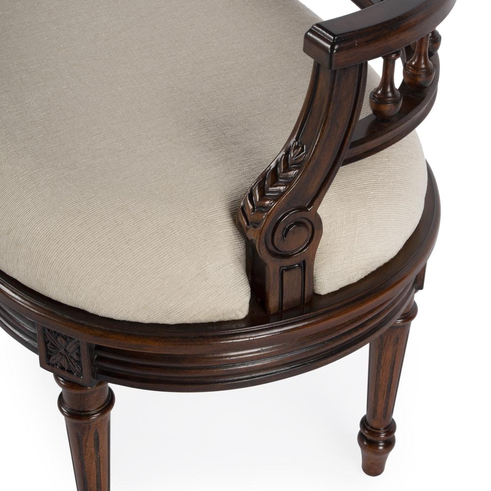 Hathaway 37" Upholstered Bench, Dark Brown