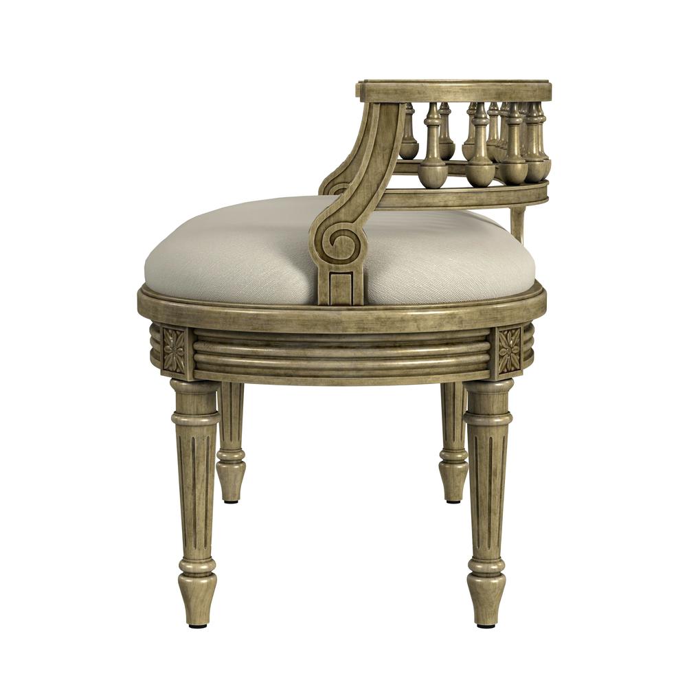 Hathaway 37" Upholstered Bench, Beige