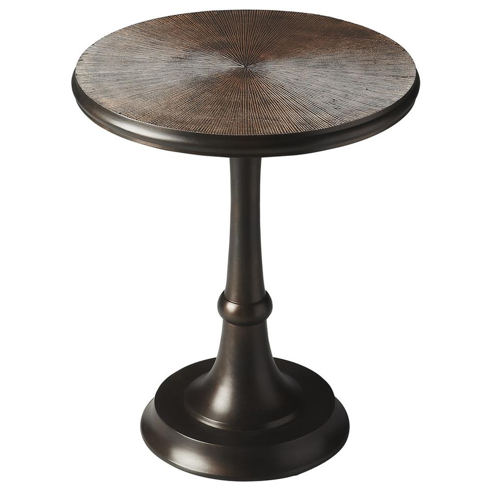 Beaumont Metal Side Table, Bronze