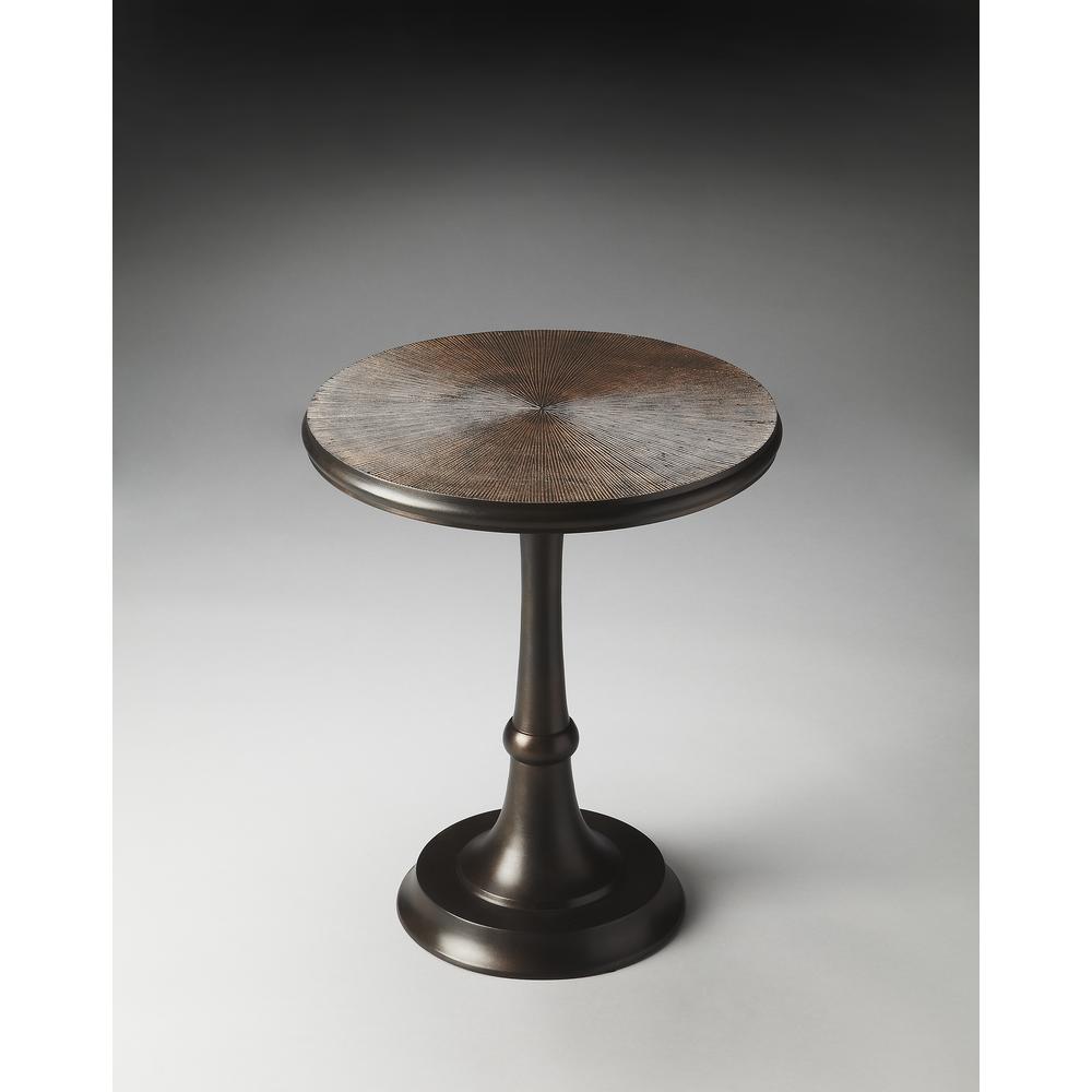 Beaumont Metal Side Table, Bronze