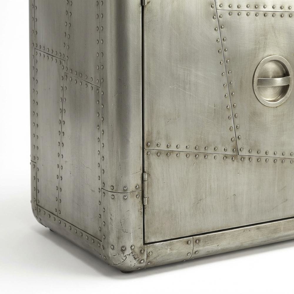 Industrial Console Cabinet with 3 Drawers, Entryway Accent Table for Living Room