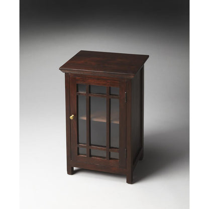Baxter Transitional Cabinet, Dark Brown