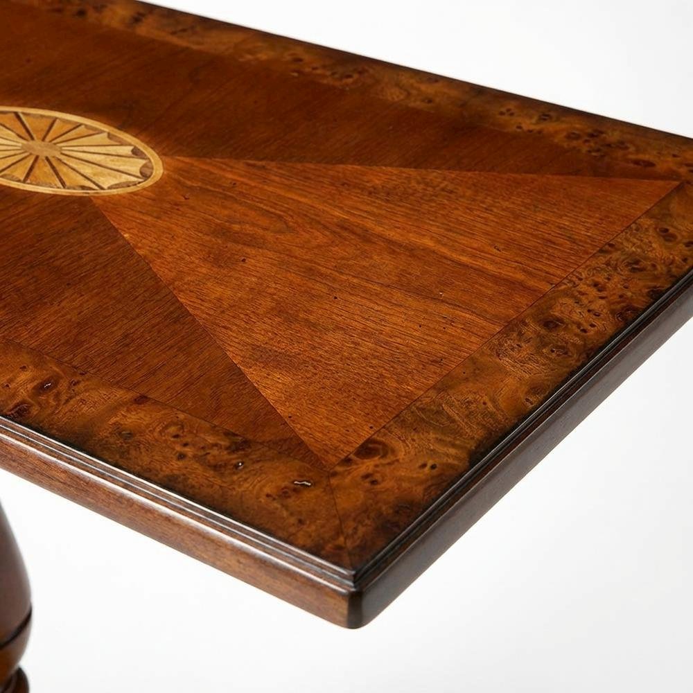 Mobile Tray Table with Distressed Finish, Transitional Side Table, Olive Ash