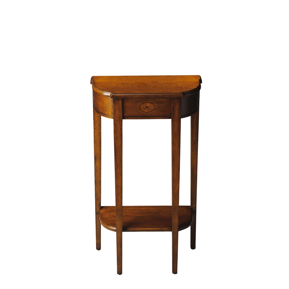 Medium Brown Small Console Table for Entryway or Living Room