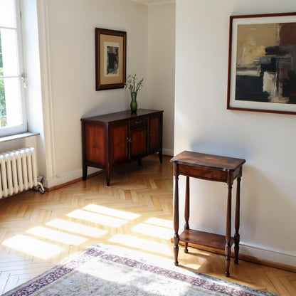 Medium Brown Narrow Console Table for Living Room and Entryway Spaces