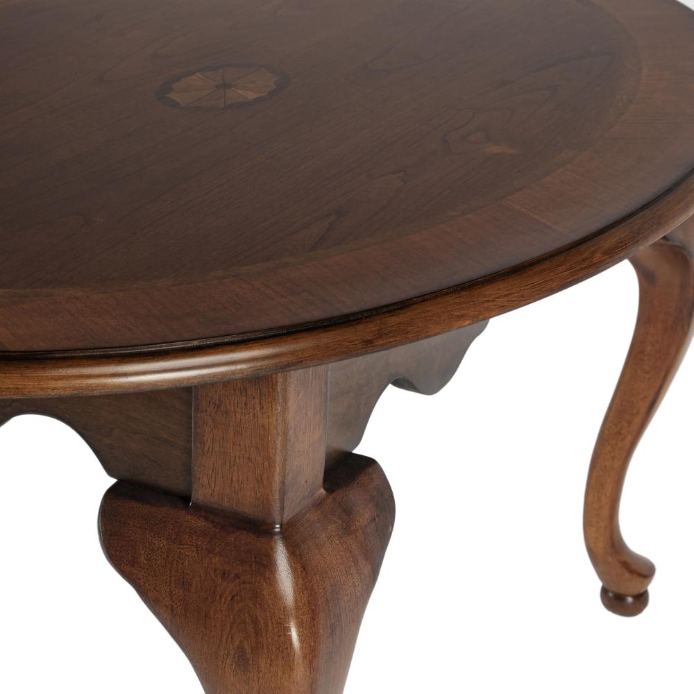Grace Oval 4 Legs Coffee Table, Medium Brown