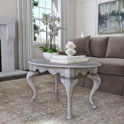 Grace Oval 4 Legs Coffee Table, Gray