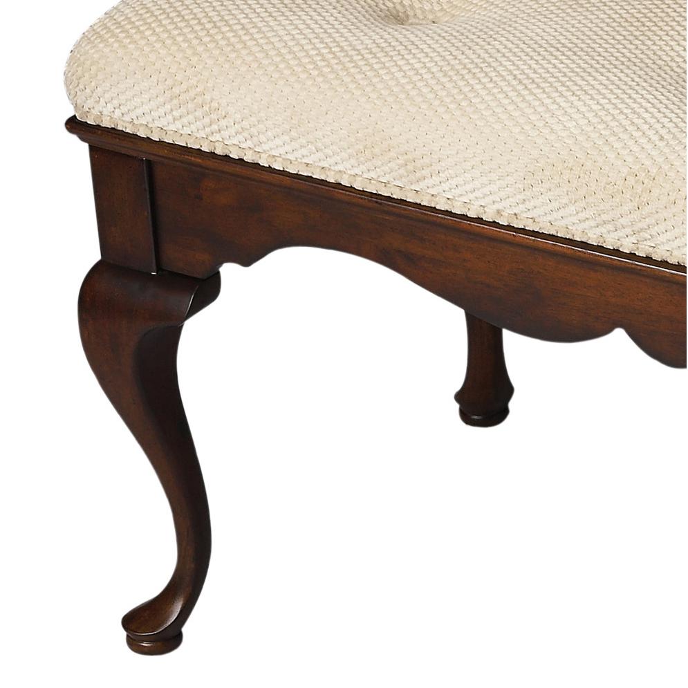 Grace Wooden 38"W Bench, Dark Brown
