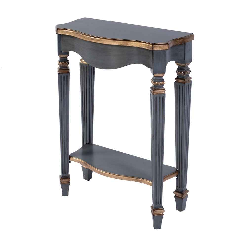Cheshire 22 in. W Wood Ballerina Console Table, Pastel Blue
