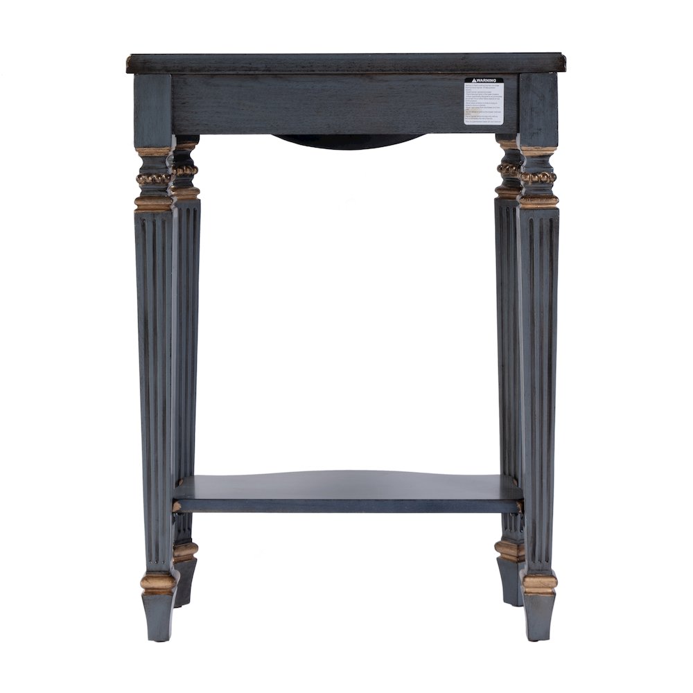 Cheshire 22 in. W Wood Ballerina Console Table, Pastel Blue