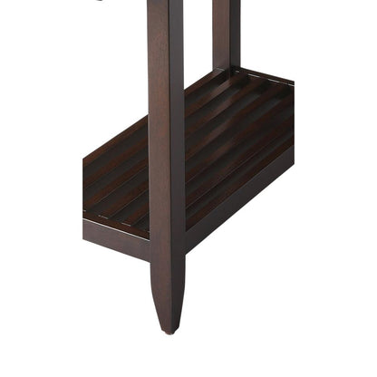 Irvine Merlot Side Table, Dark Brown