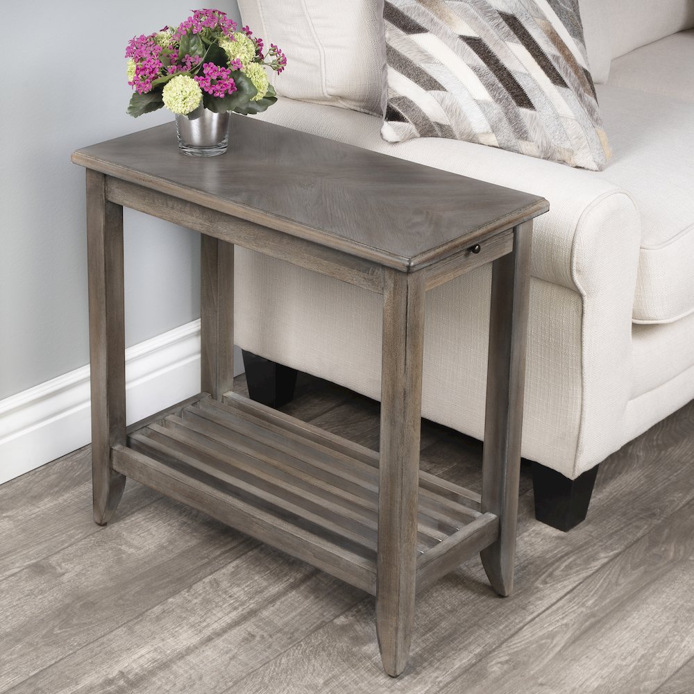 Irvine Dusty Trail Side Table, Medium Brown