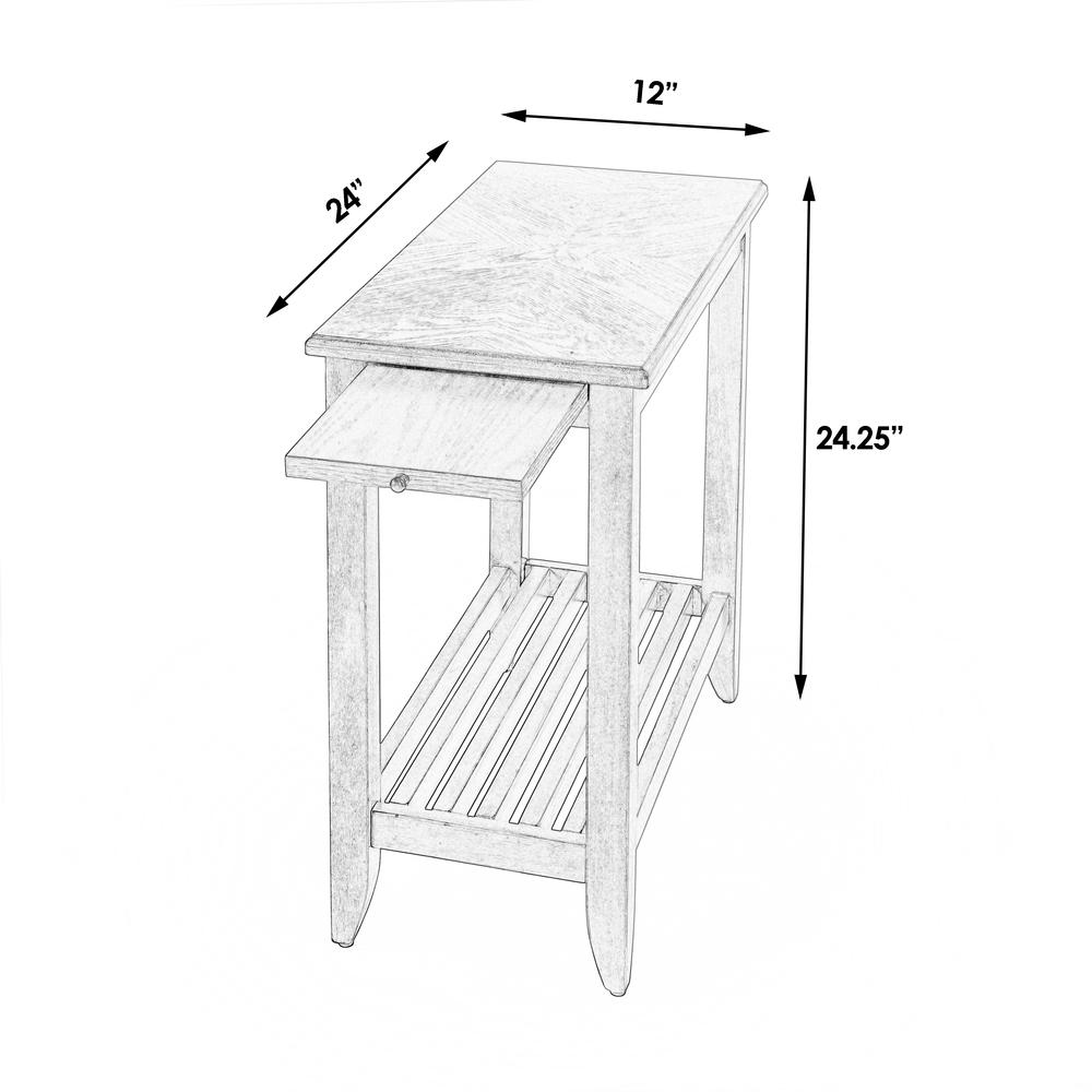 Irvine Dusty Trail Side Table, Medium Brown