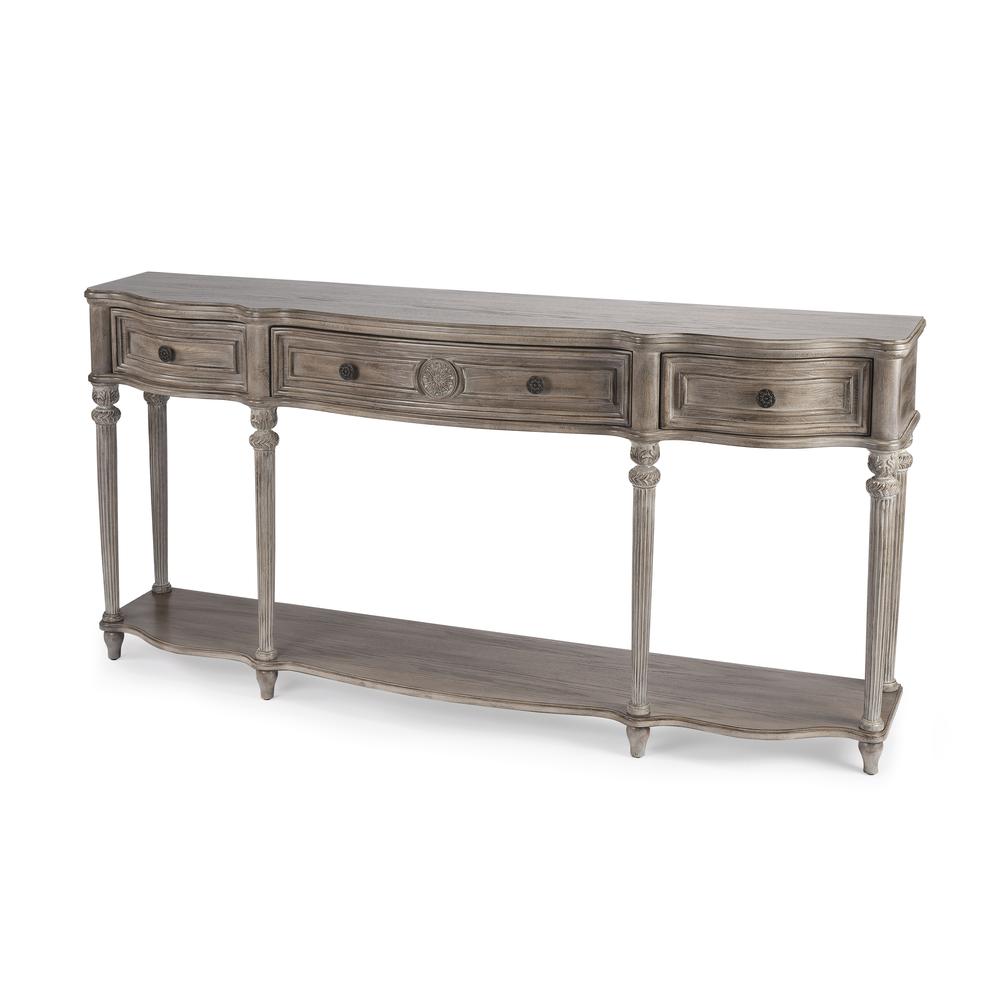 Peyton Console Table, Gray, Natural