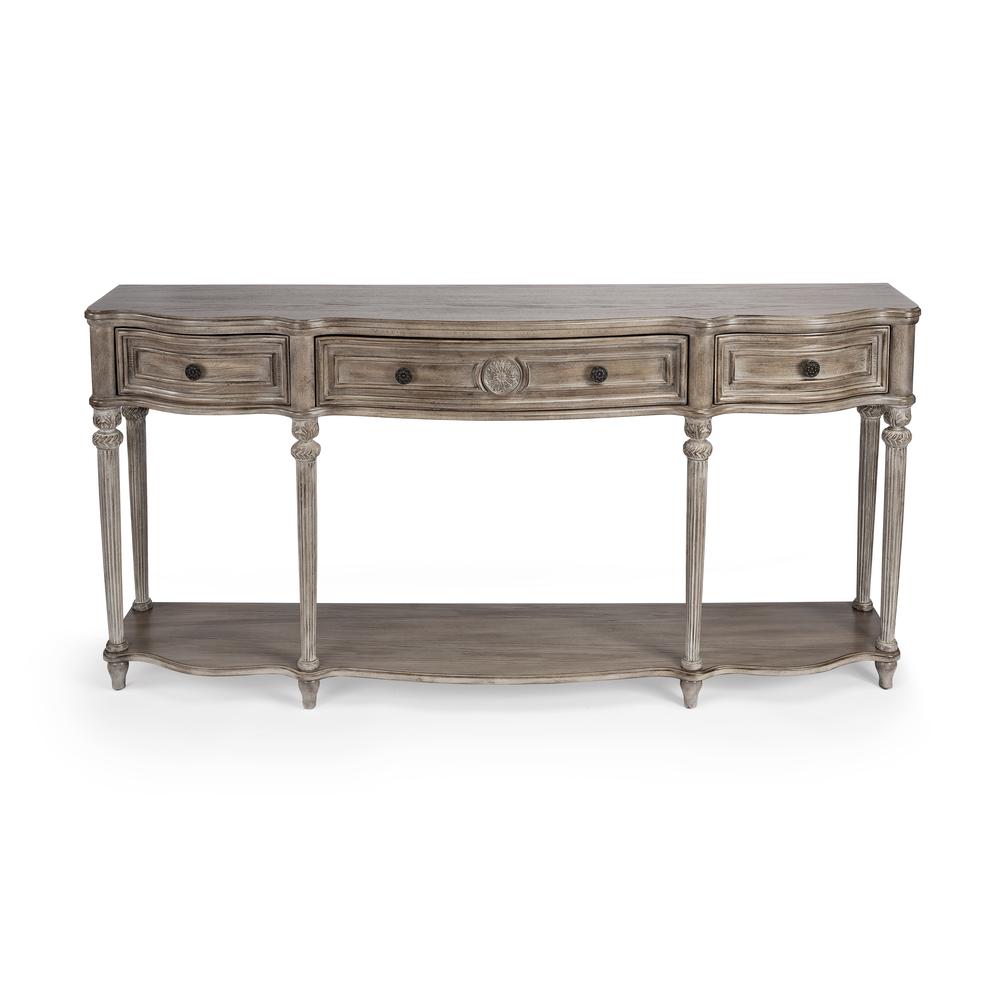 Peyton Console Table, Gray, Natural