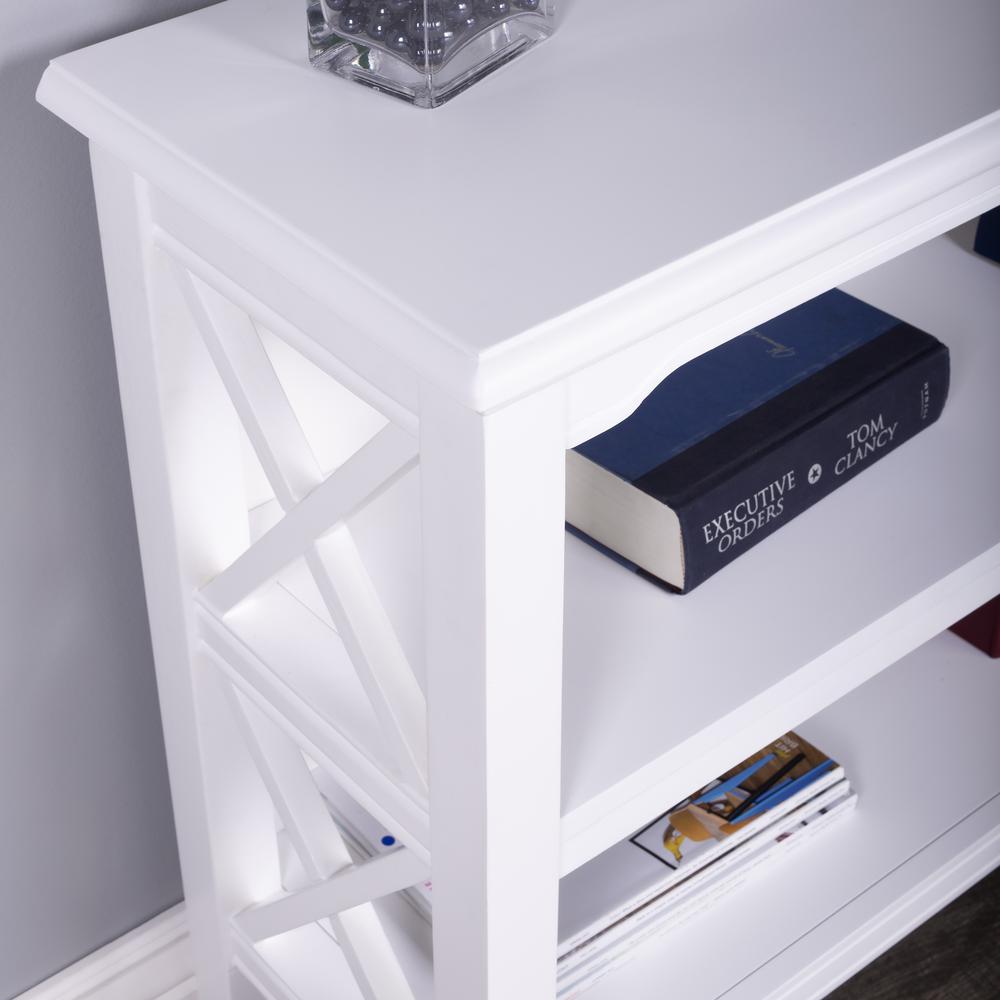 Newport 32"W 2 Shelf Bookcase, White