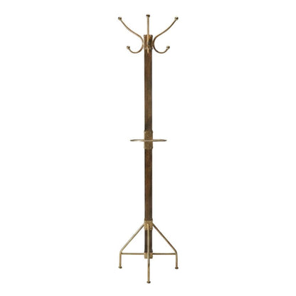 Freestanding Coat Rack with Hooks, Transitional Hall Tree for the Entryway