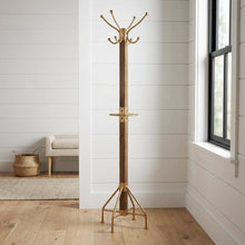 Freestanding Coat Rack with Hooks, Transitional Hall Tree for the Entryway