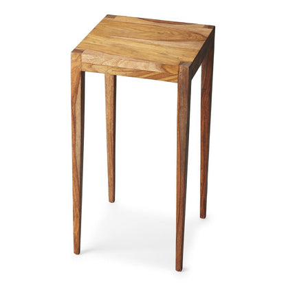 Cagney Solid Wood Scatter Side Table, Light Brown
