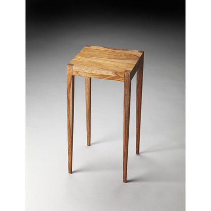 Cagney Solid Wood Scatter Side Table, Light Brown