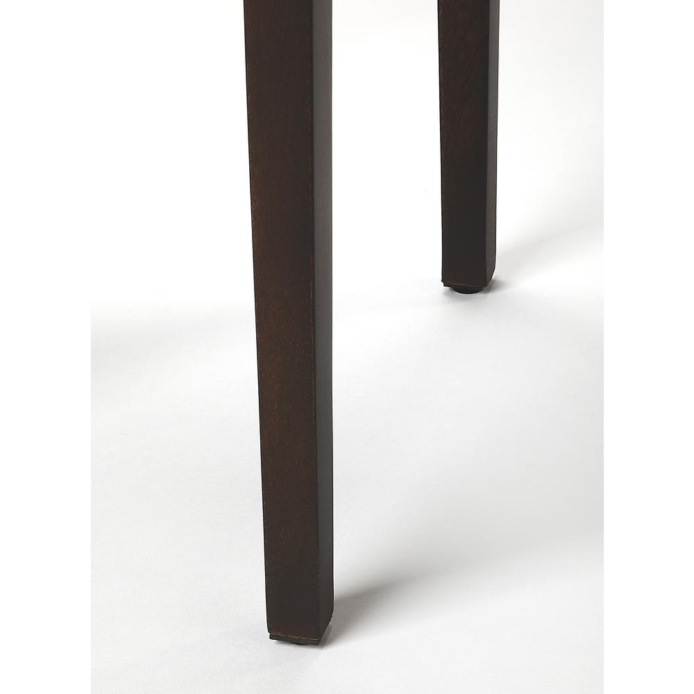 Cagney Solid Wood Scatter Side Table, Dark Brown