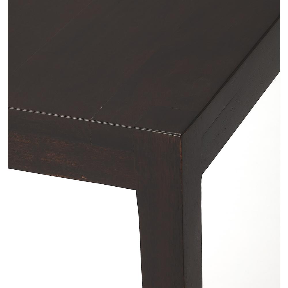 Cagney Solid Wood Scatter Side Table, Dark Brown