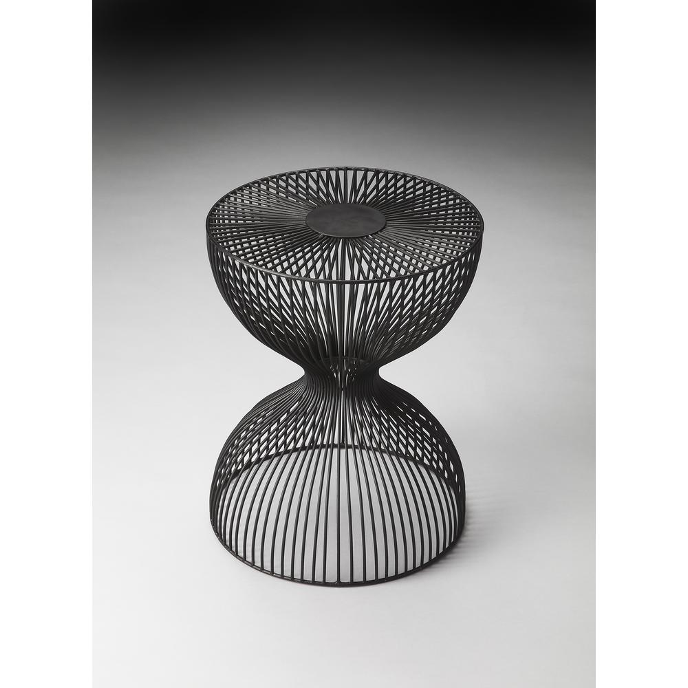 Nicholas Metal Side Table, Black